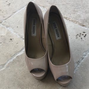 Platform peep toe thick heel Steve Madden